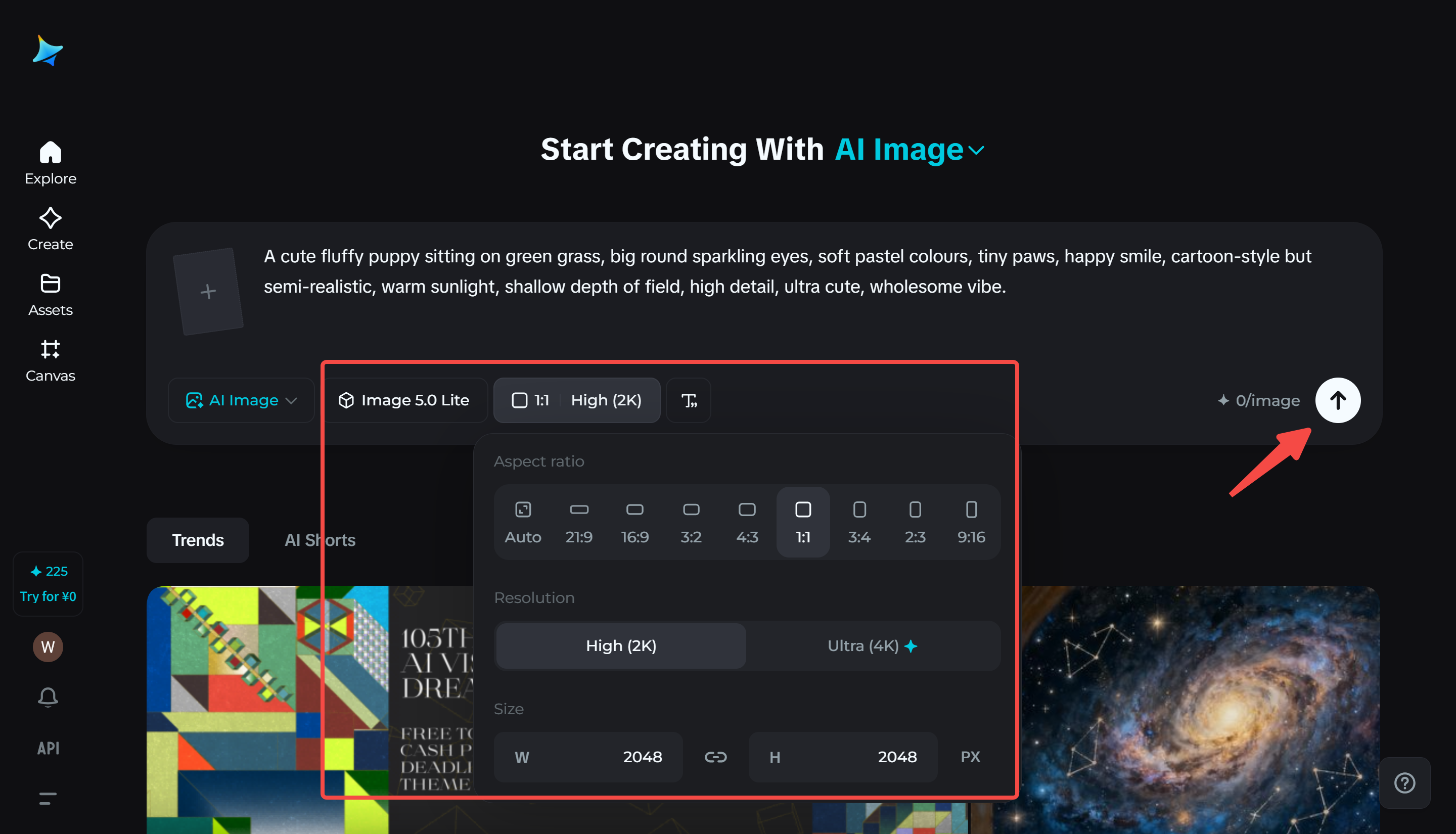 Genera la imagen de tu perro
