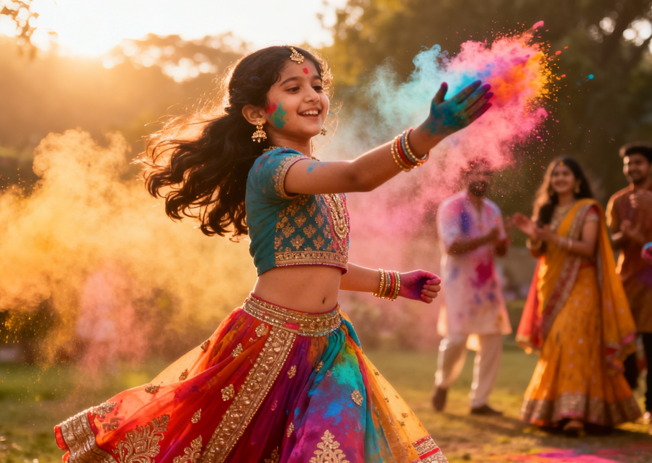 holi photo for girls background 