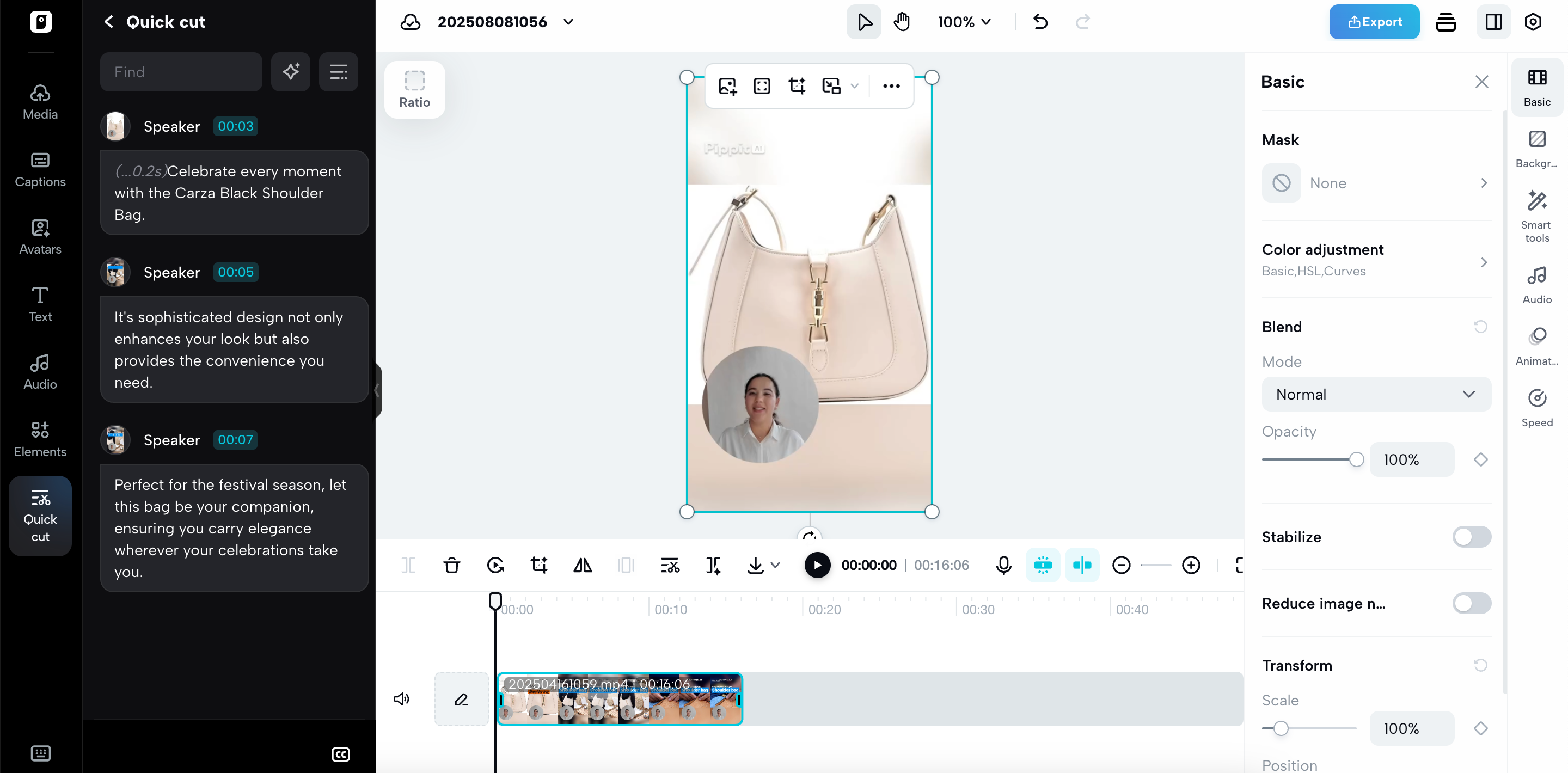 Transcrible video into text