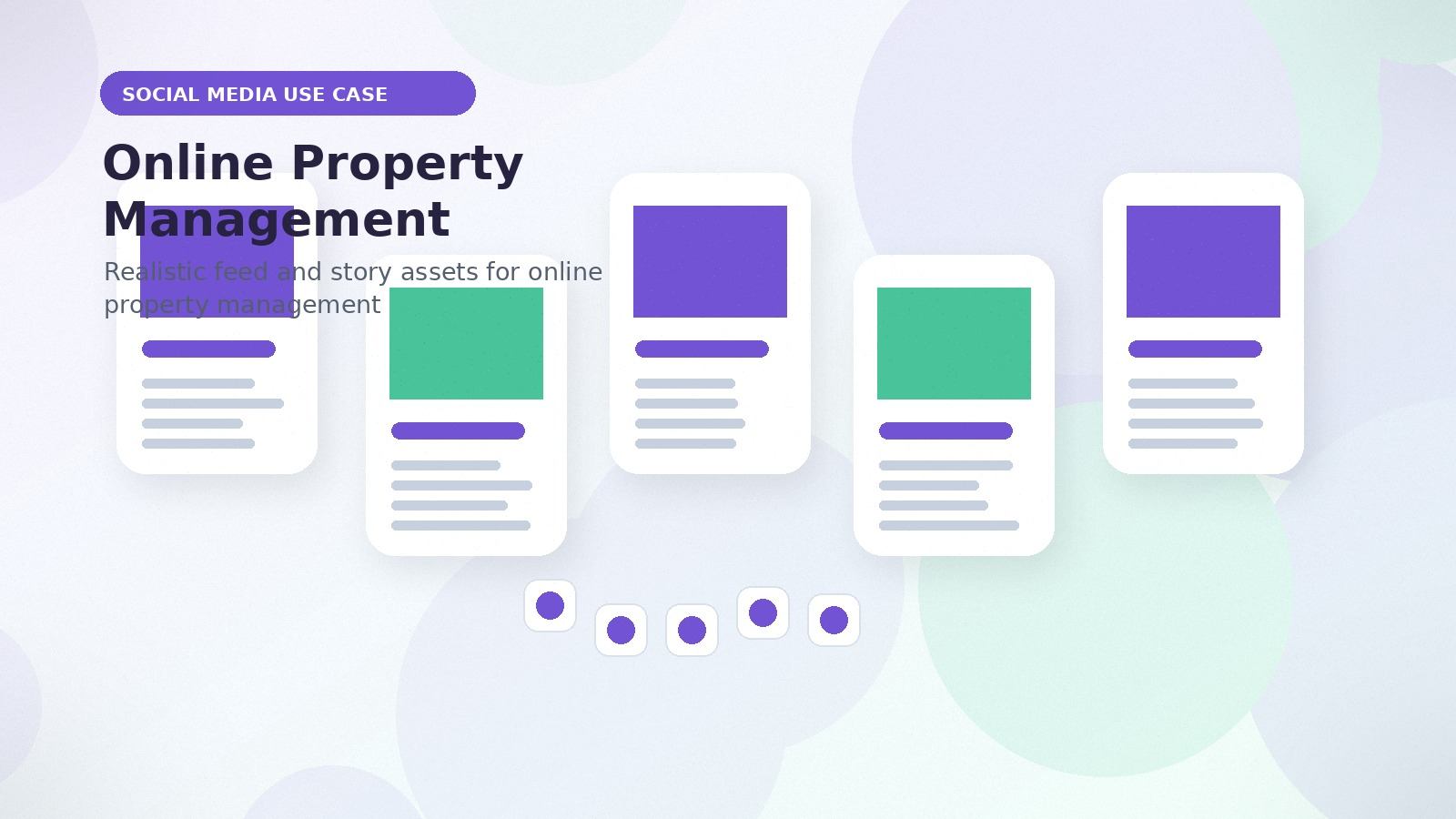Online Property Management realistic social media use case visual for online property management