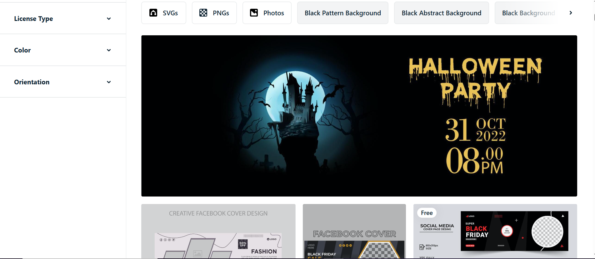 Vecteezy - an online platform to customize background black cover photo for Facebook template