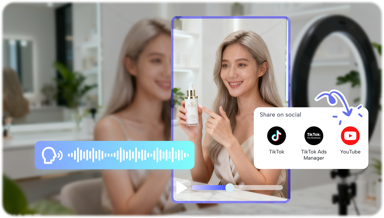 Eksport terus ke YouTube