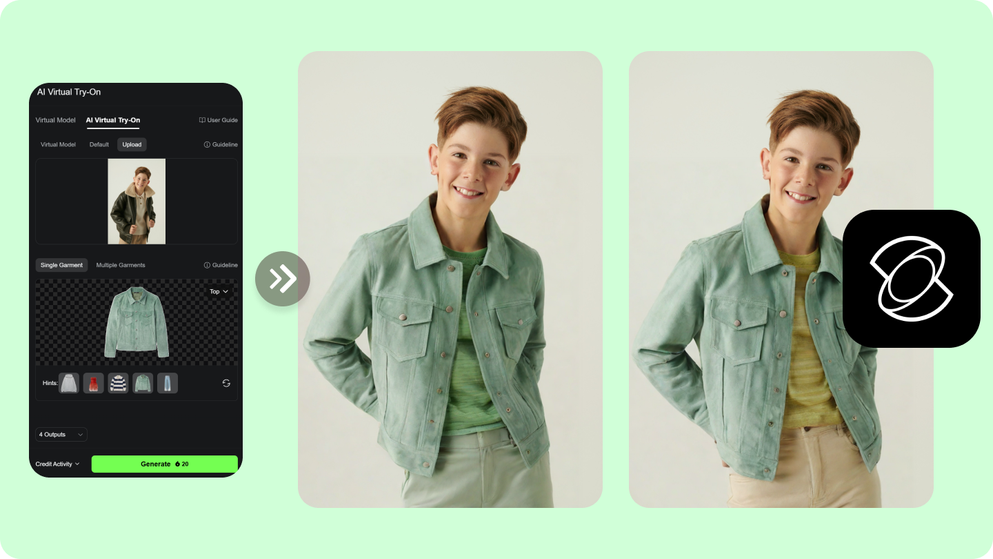 Kling ai virtuelles Anprobieren