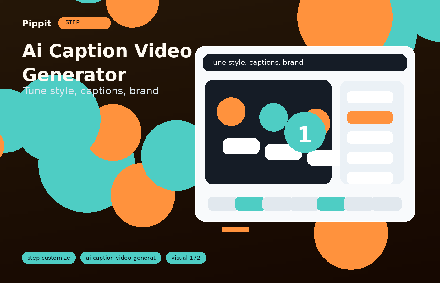 ai caption video generator customization workflow in Pippit