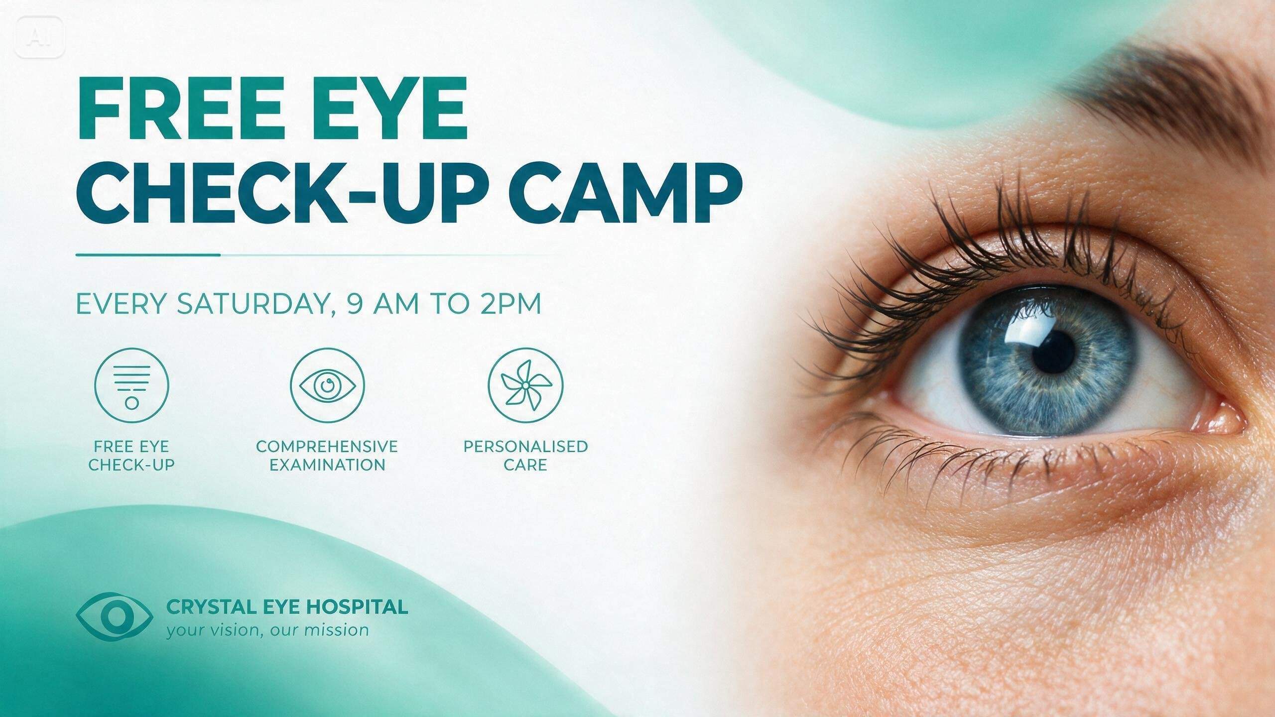 Prompt for an eye hospital banner