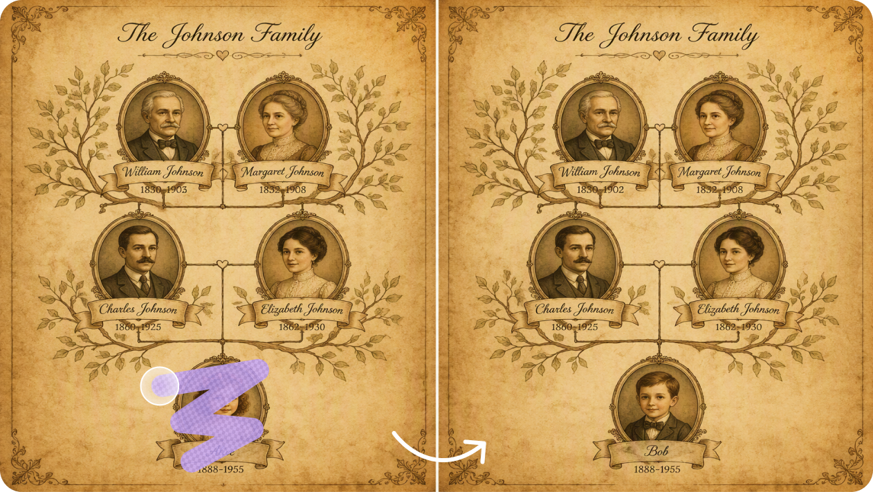 Corriger un nom ou une étiquette avec l'édition interactive