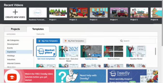 Thêm tiêu đề vào video với Doodly miễn phí