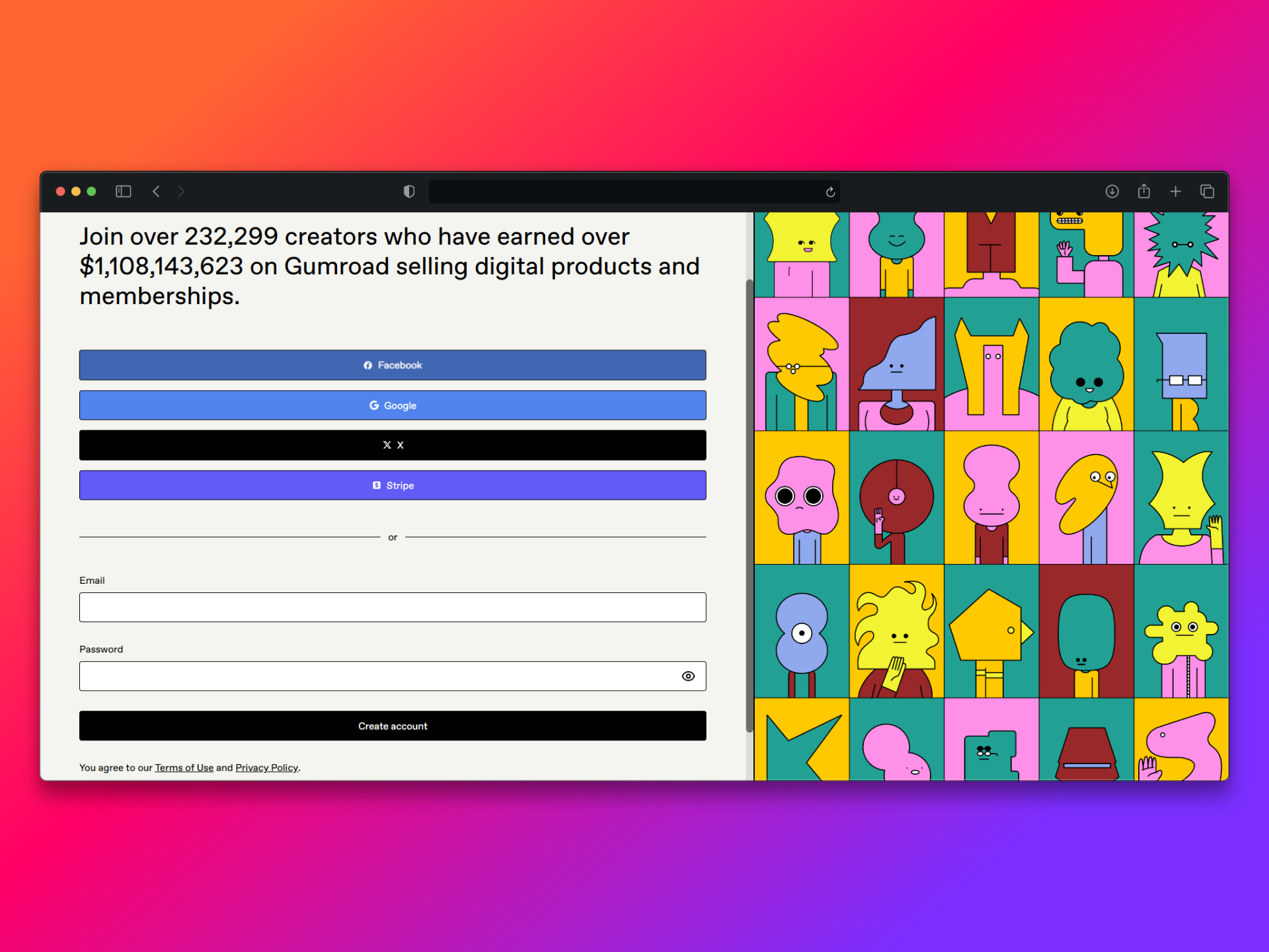 Enter your email ID and password