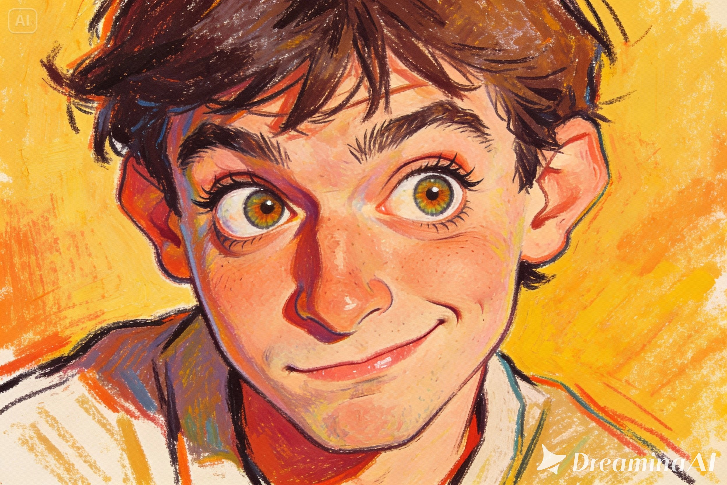 손으로 만든 유머러스한 초상화