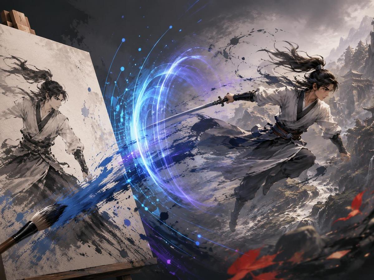 illustration motion transfer AI prompt cover 2 in 4:3