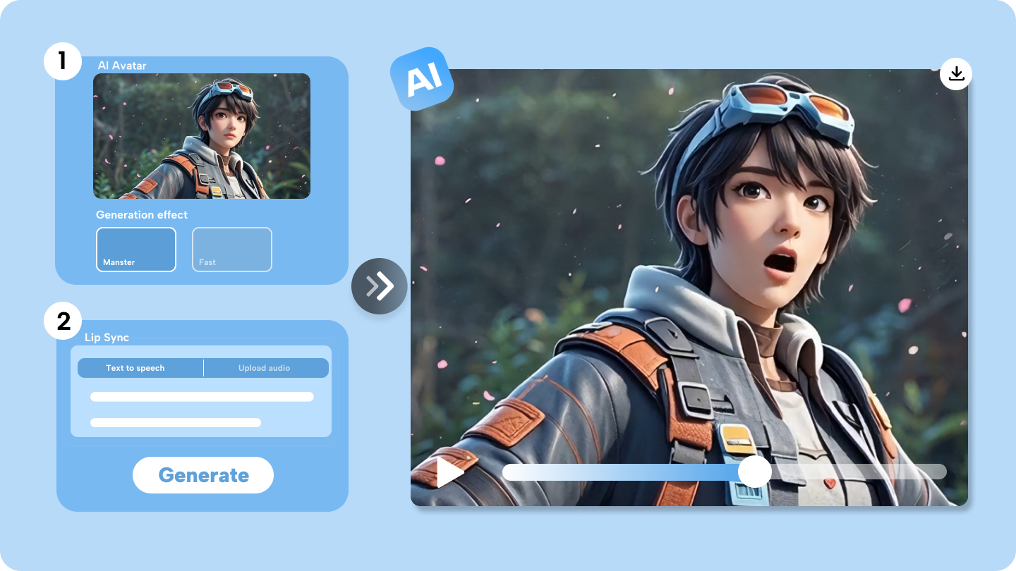 3D animation lip sync