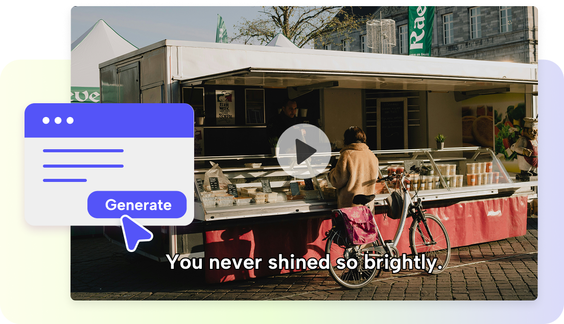 One-click movie generation for instant creativity