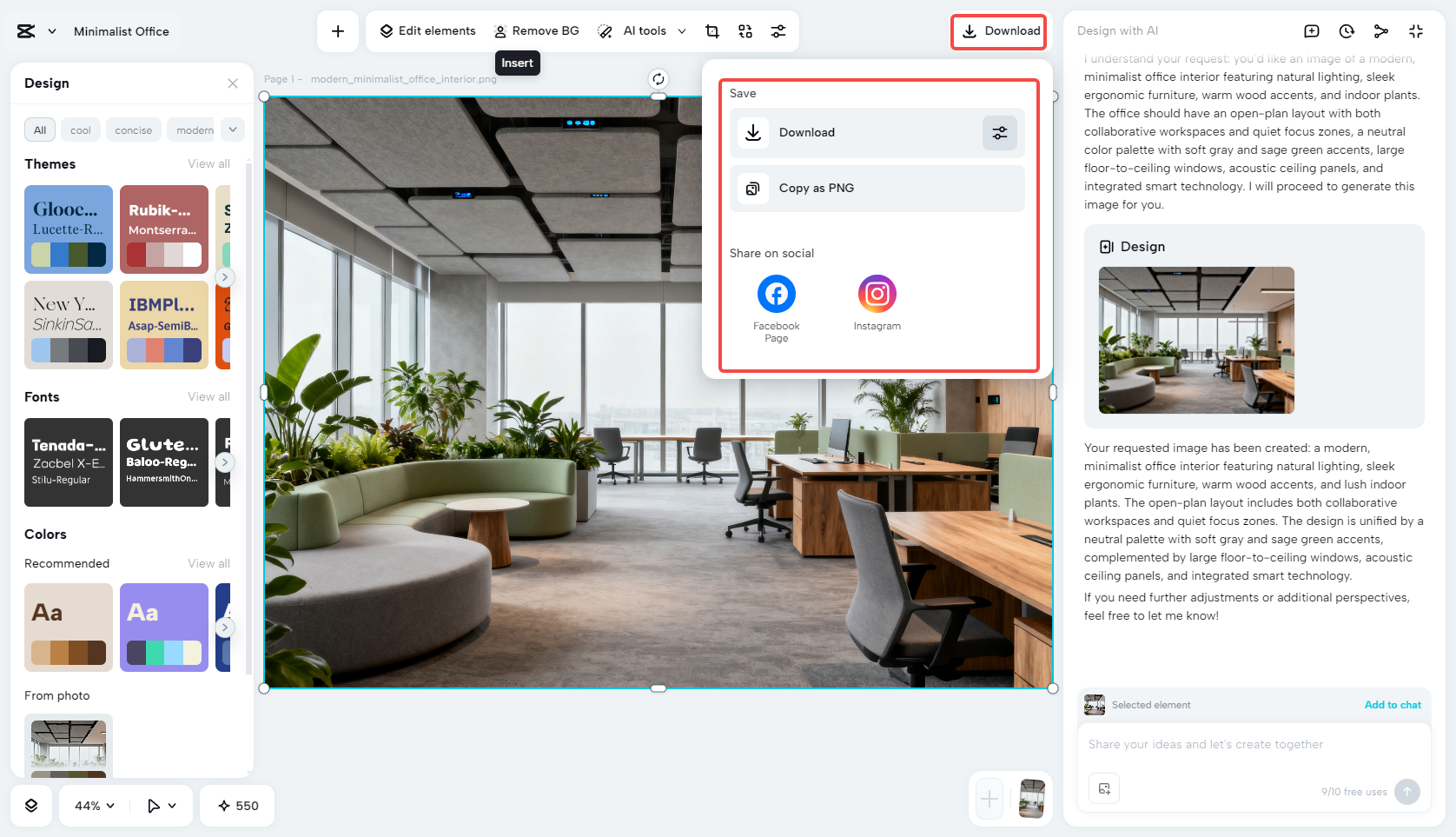 Save the office interior design