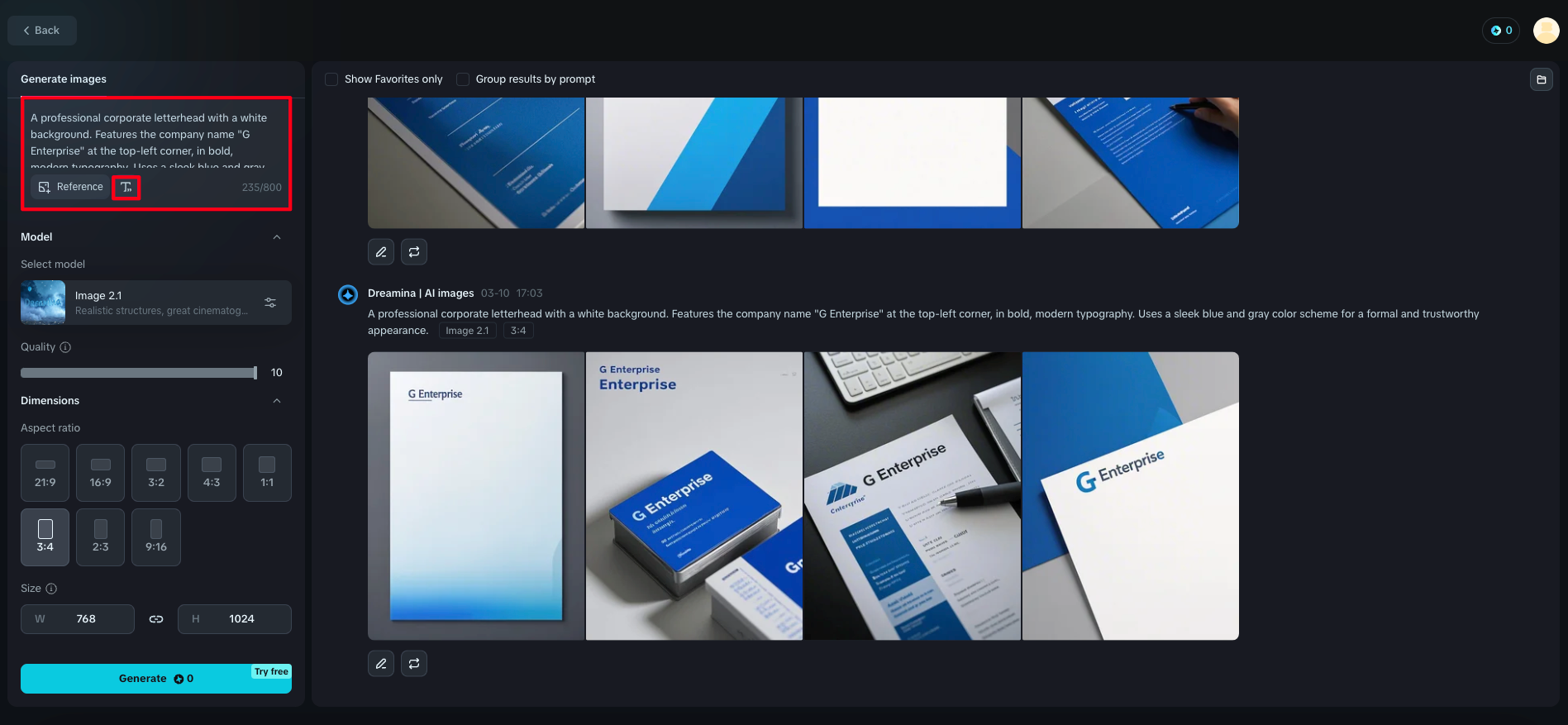 online letterhead design maker