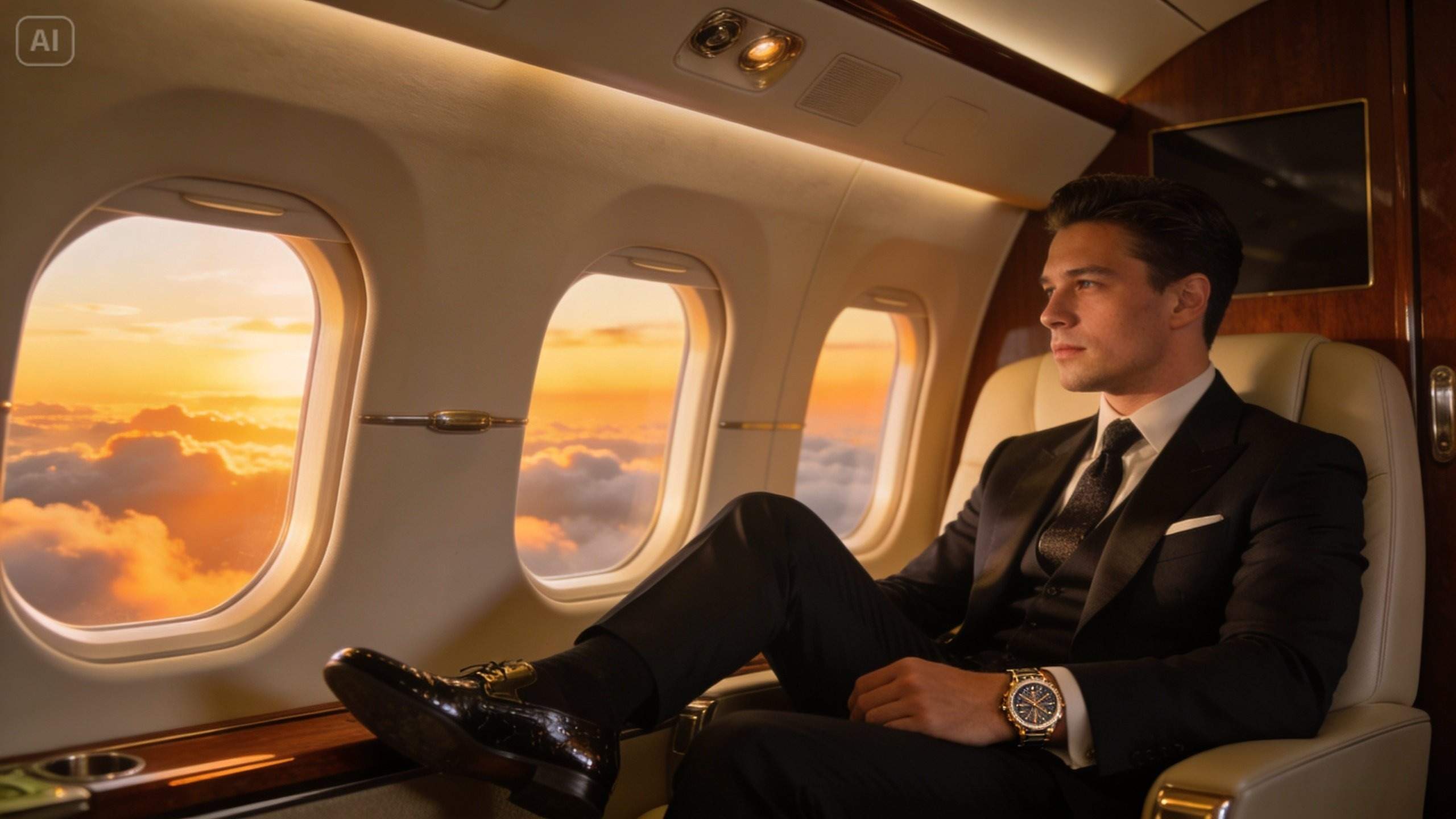 luxury money lifestyle AI photo benefits
