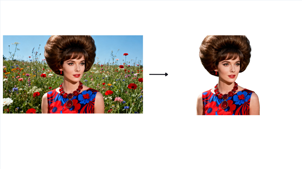 Remove background feature in Dreamina