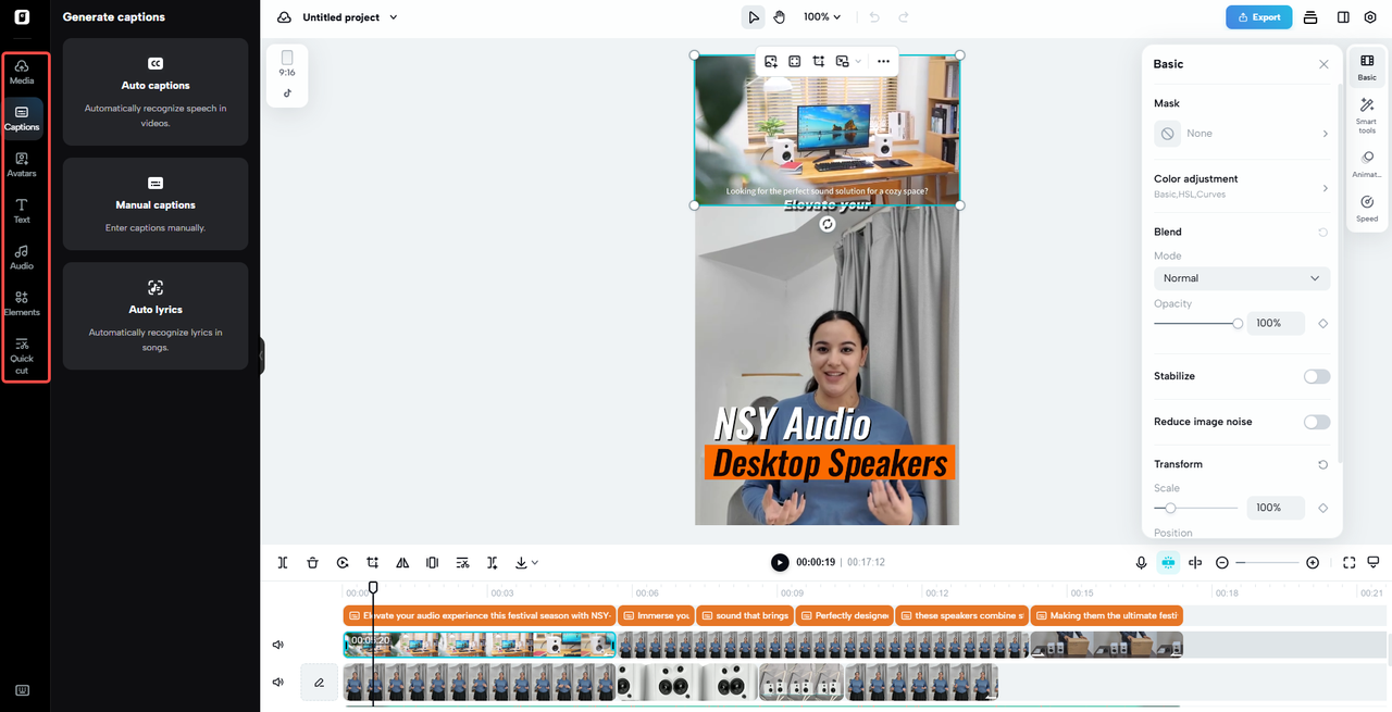 Access more customization option