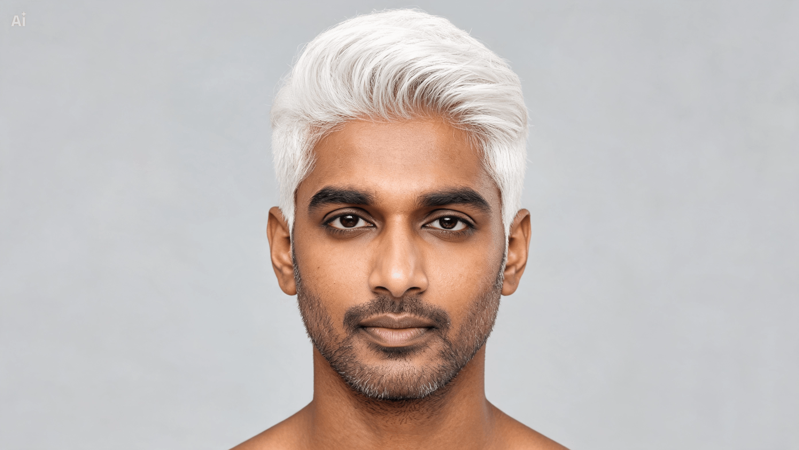 Match white hair to style references
