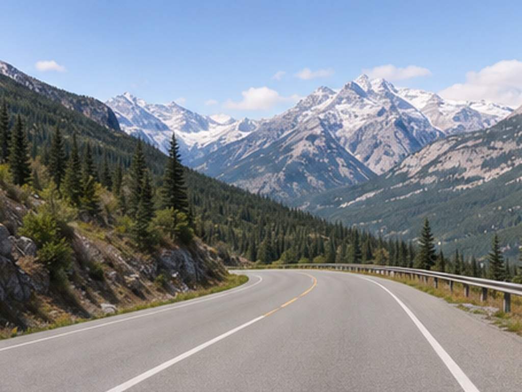 Eliminar un coche de un paisaje Eliminar objeto de ejemplo de foto