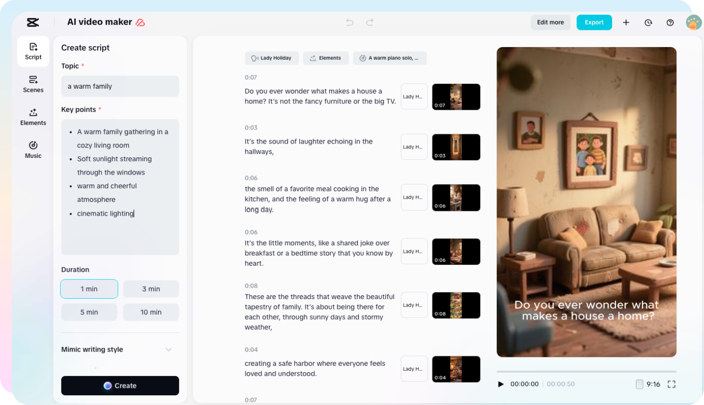 CapCut AI Video Maker