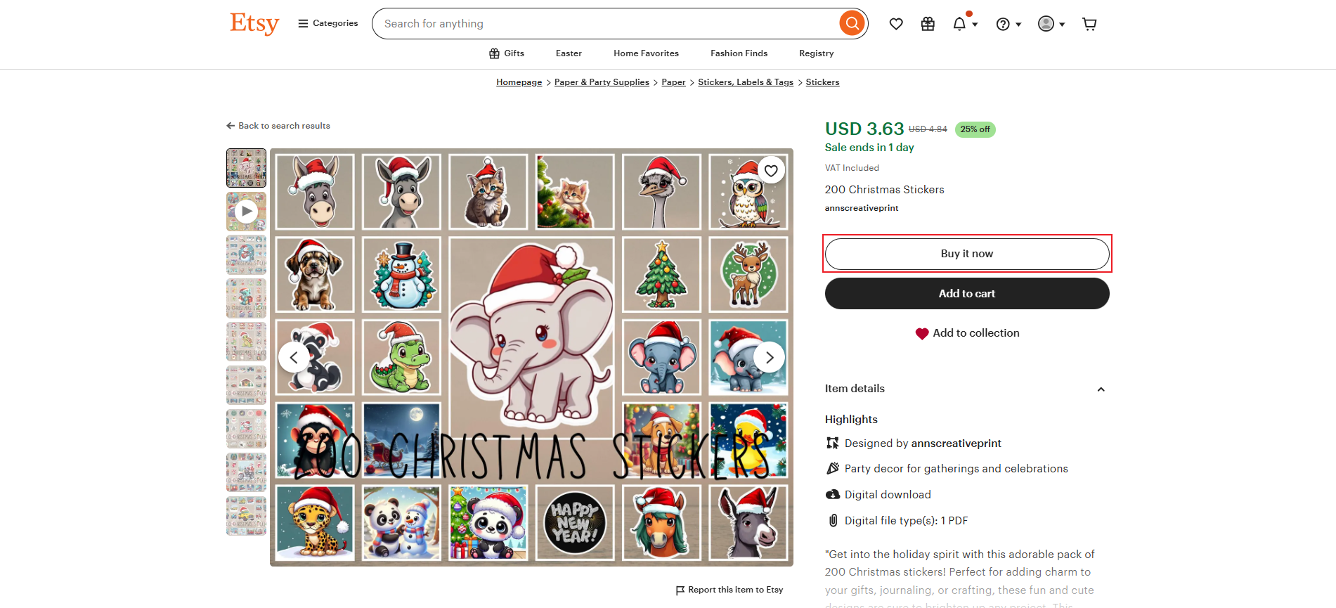 聖誕快樂貼紙可列印