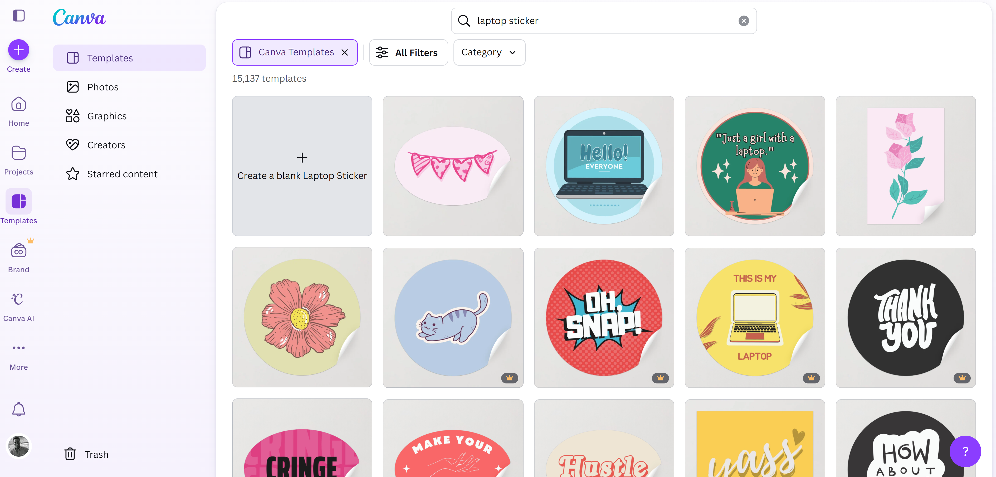 Choosing your sticker template with Dreamina AI