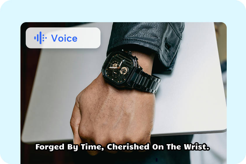 Enhancing marketing videos with AI voice filters