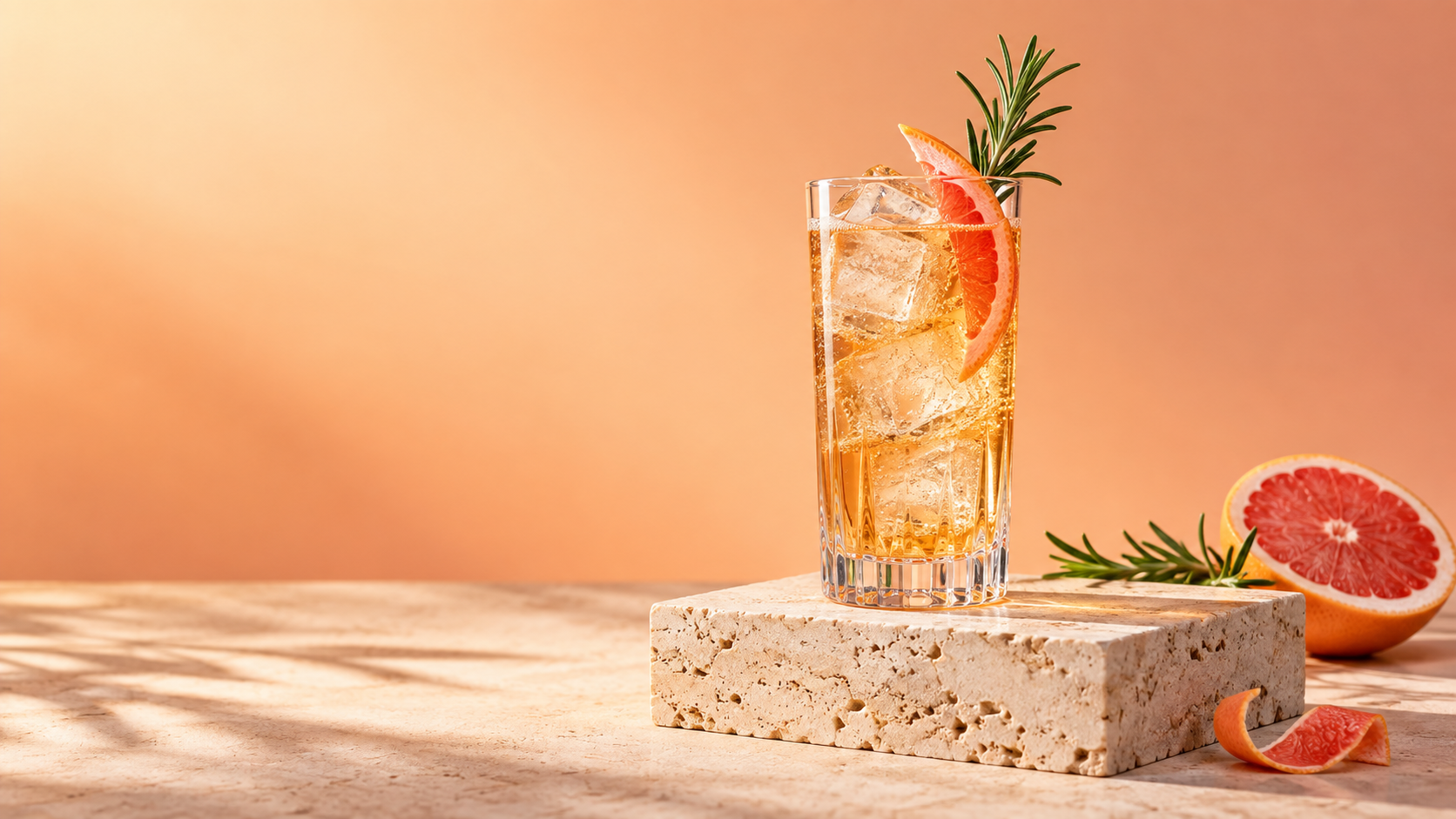 AI cocktail poster prompts: Citrus Highball Poster