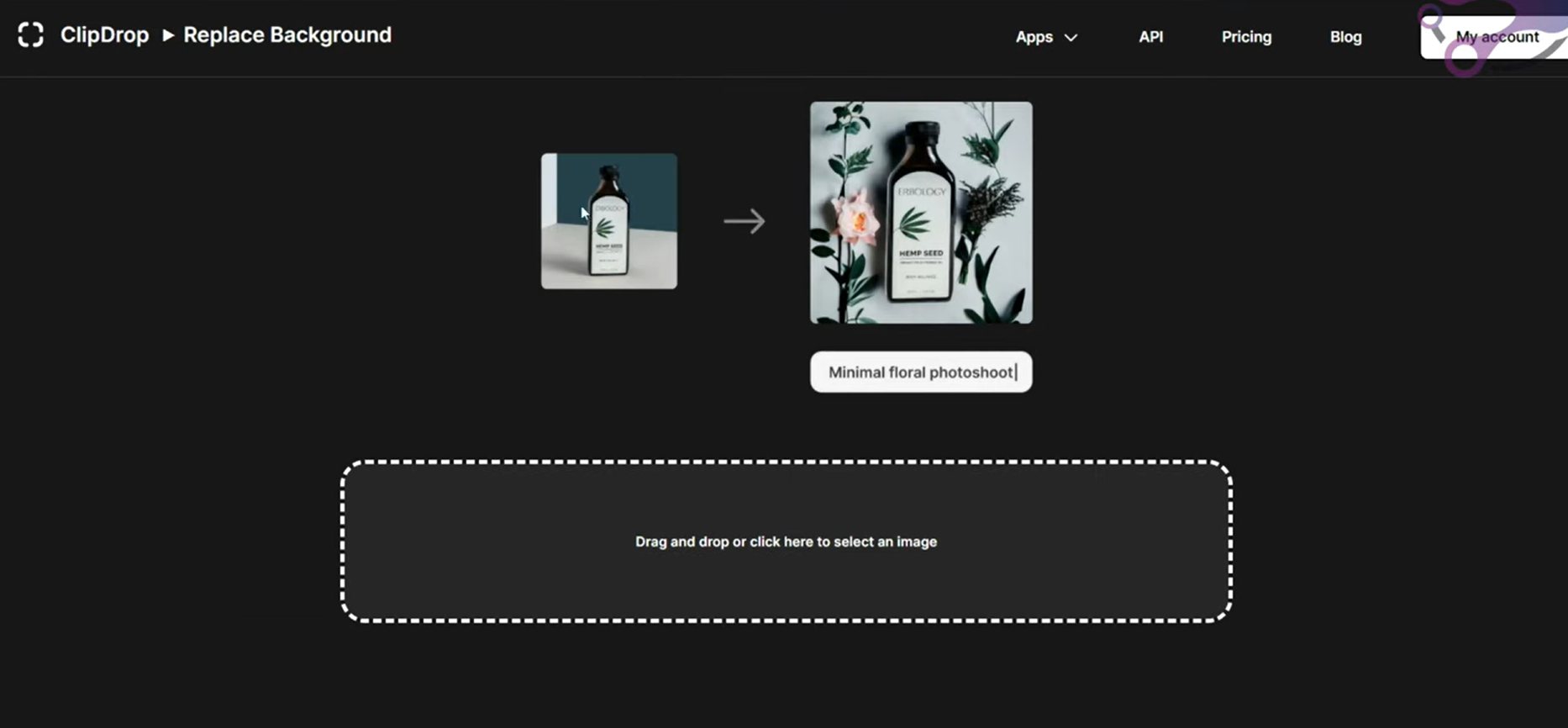 Memuat naik imej ke Clipdrop
