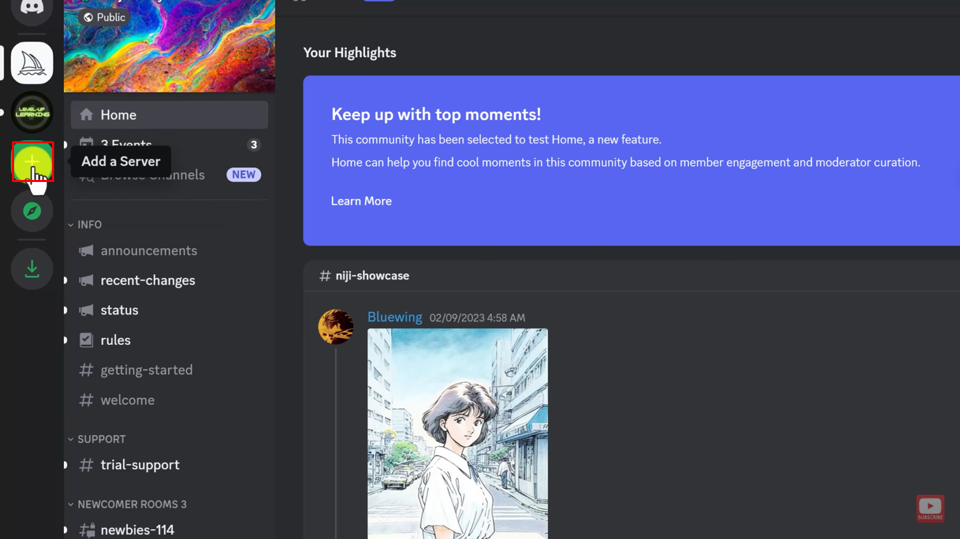 Discord 계정에 Midjourney 서버 추가하기