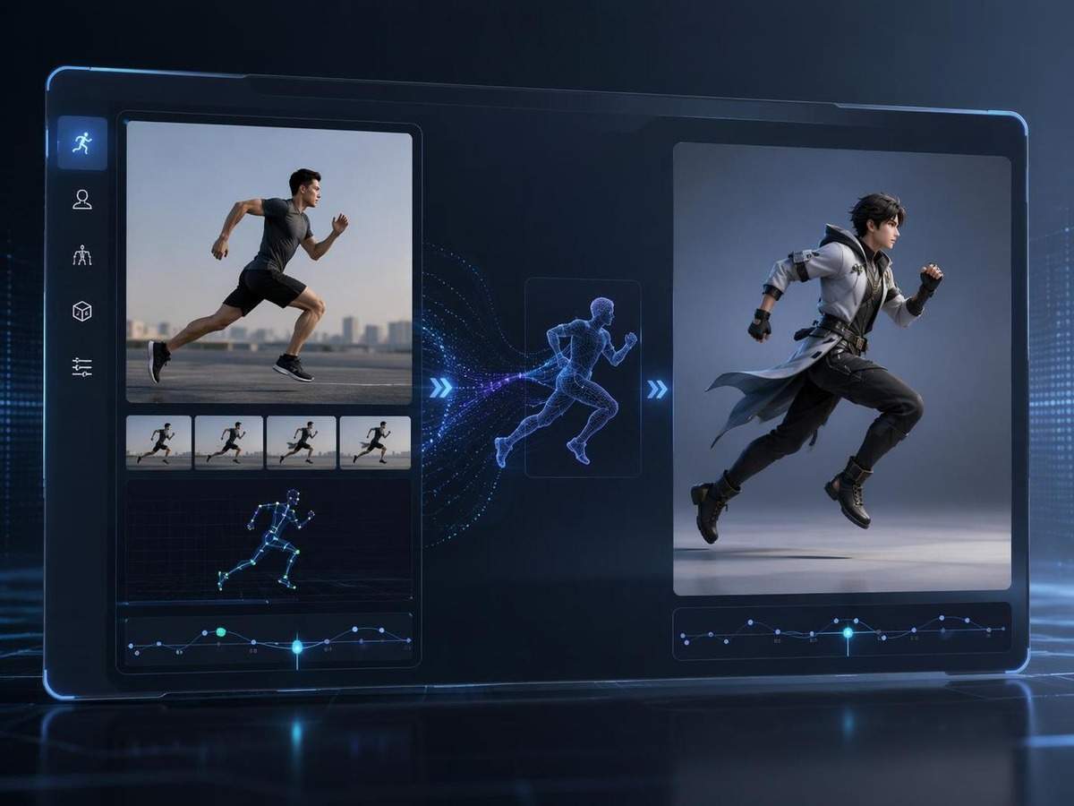 running motion transfer AI prompt cover 3 in 4:3