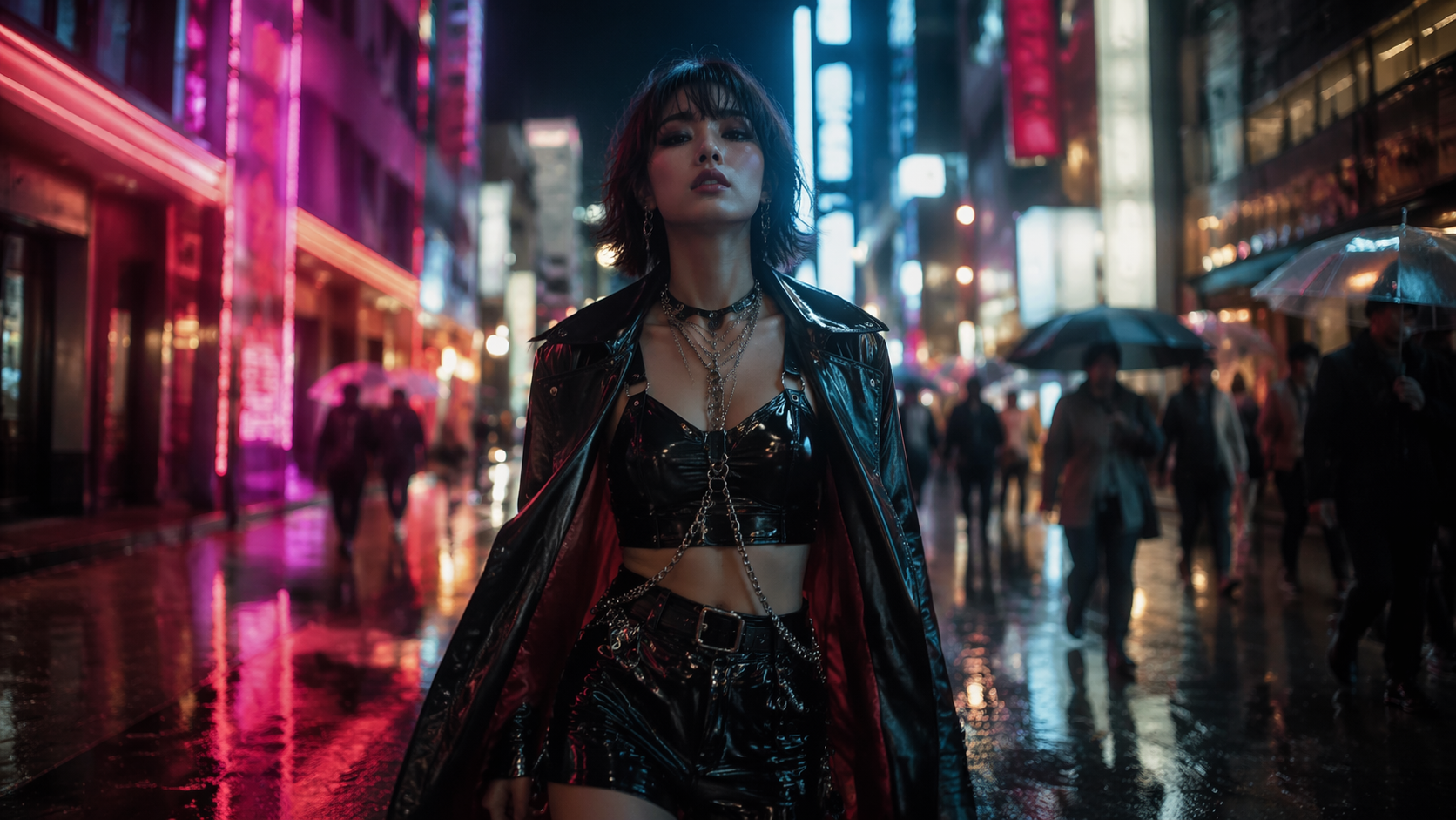 Dreamina AI Music Video Maker Prompt Beispiel 1: Neon-Dachaufführung