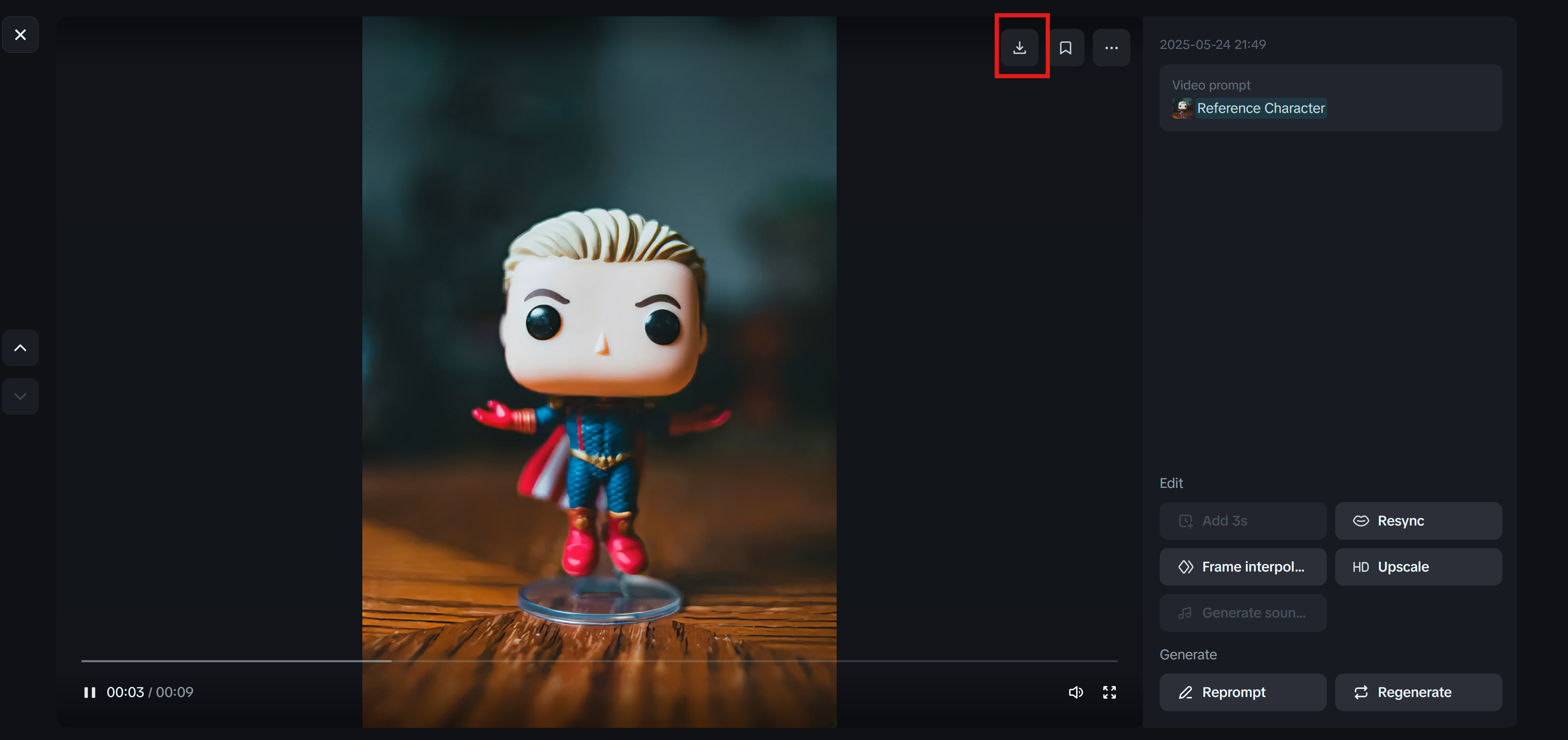 Dreamina: Unduh avatar berbicara