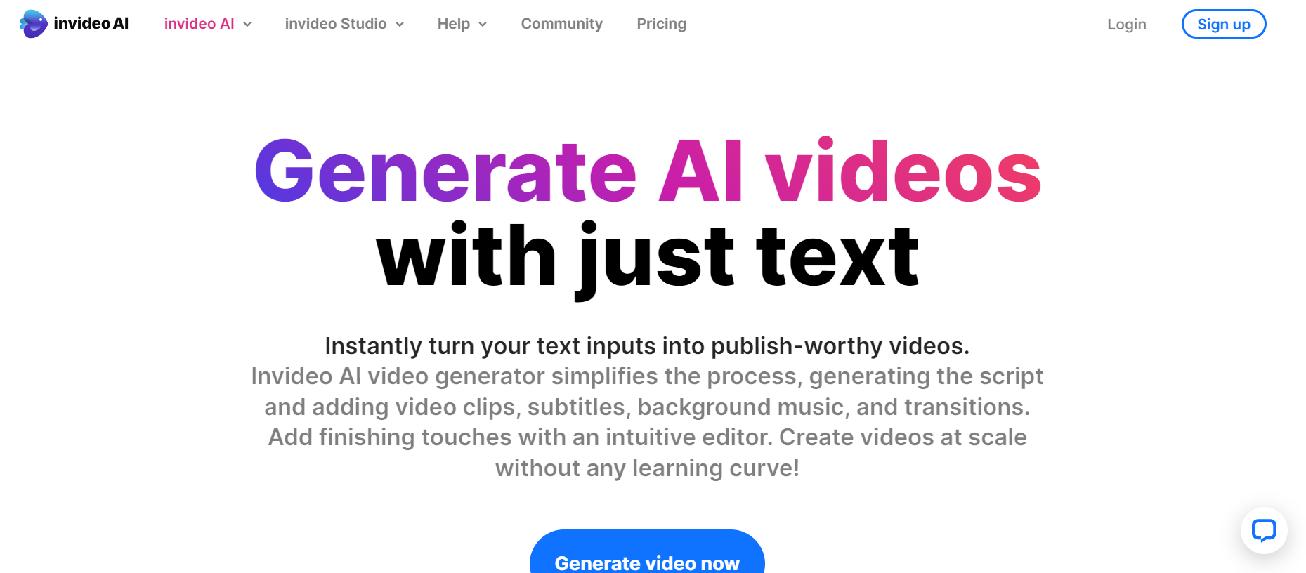 InVideo.io AI video generator