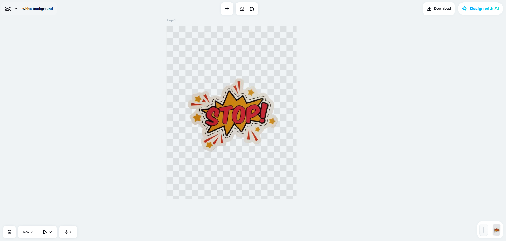 CapCut Web usuwa białe tła
