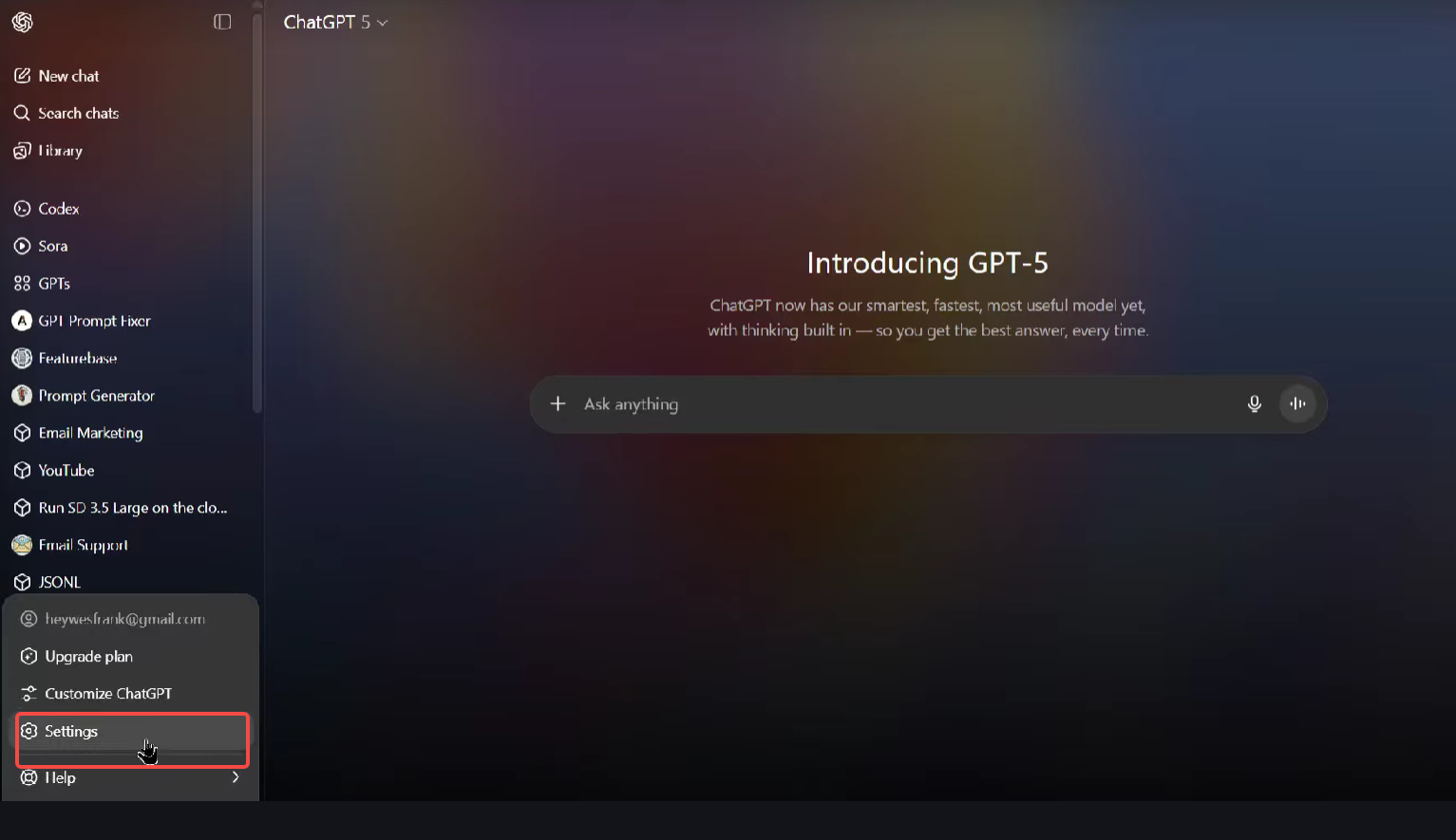 Accedi a GPT