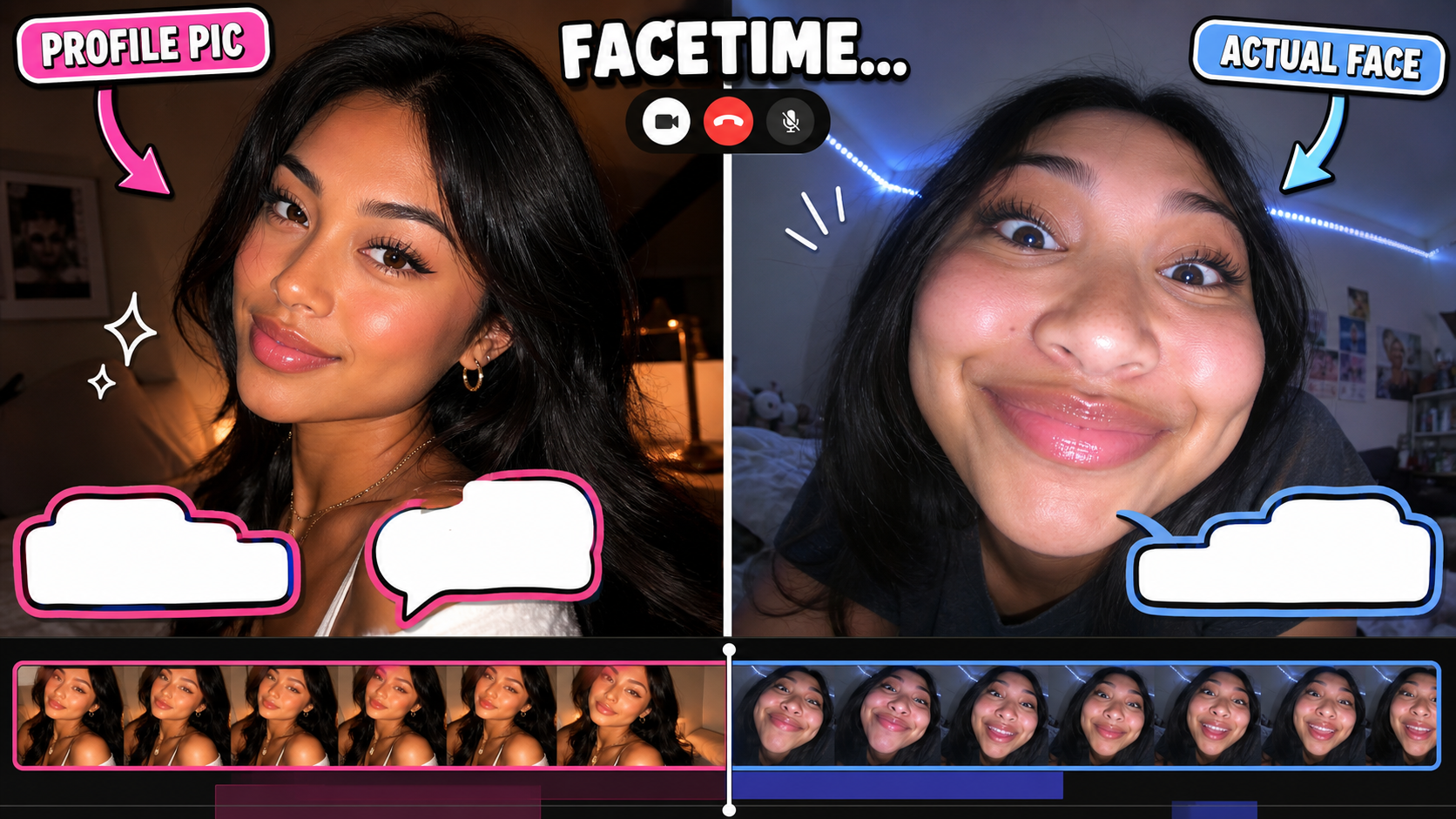 Funny catfish filter meme visual style