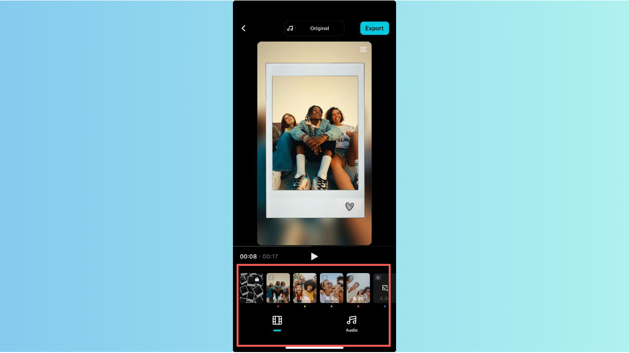 Upload your content to the template