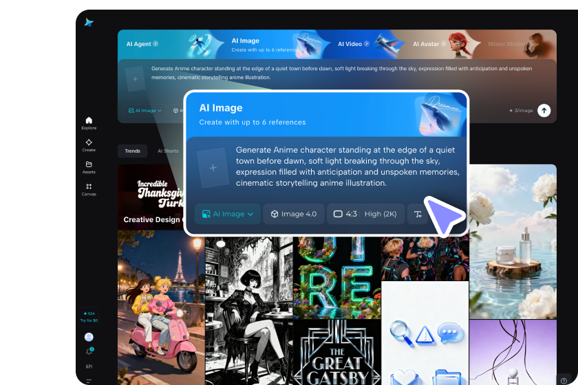 beschrijf je personage of upload een foto