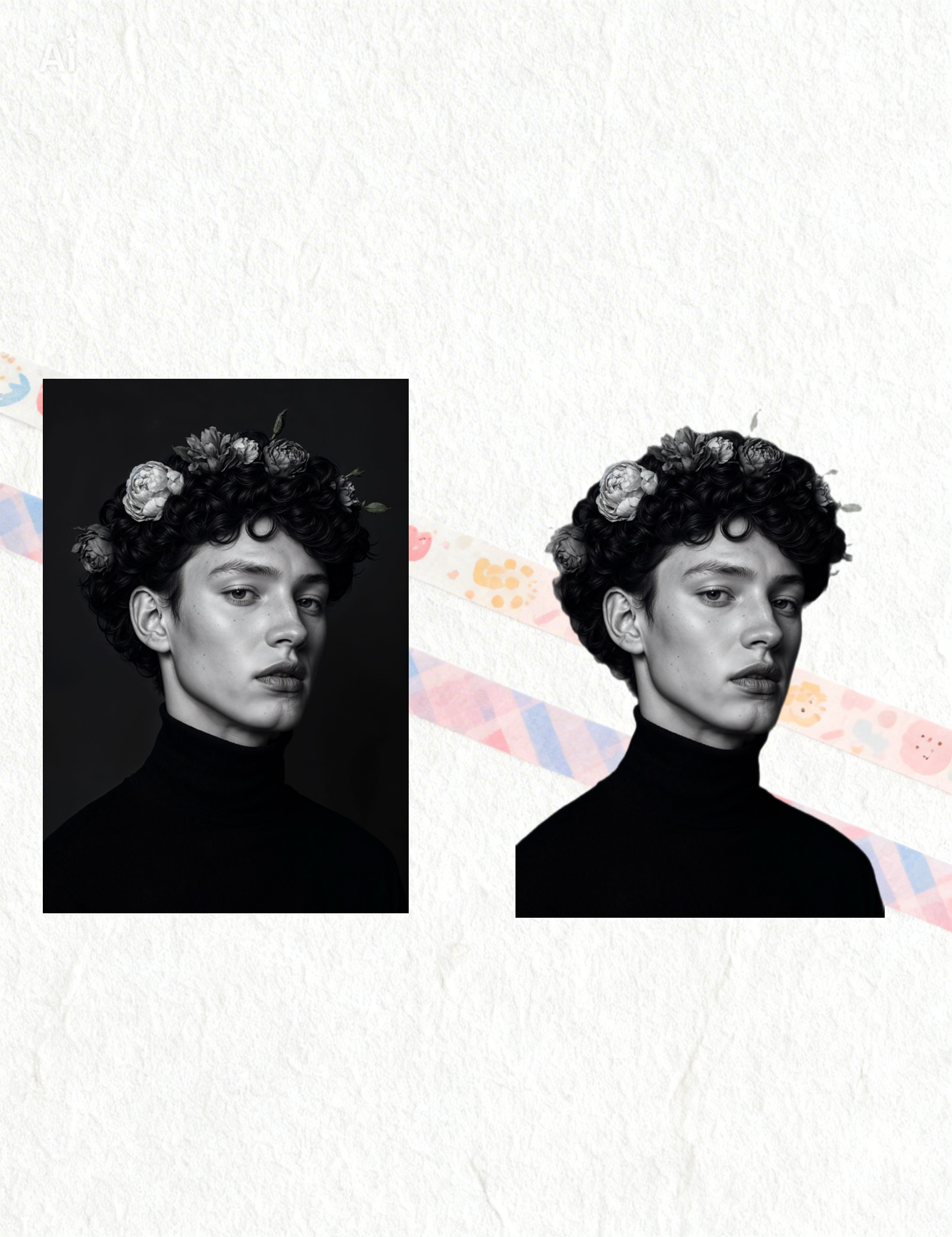 Freestyle scrapbook collage created on iPhone