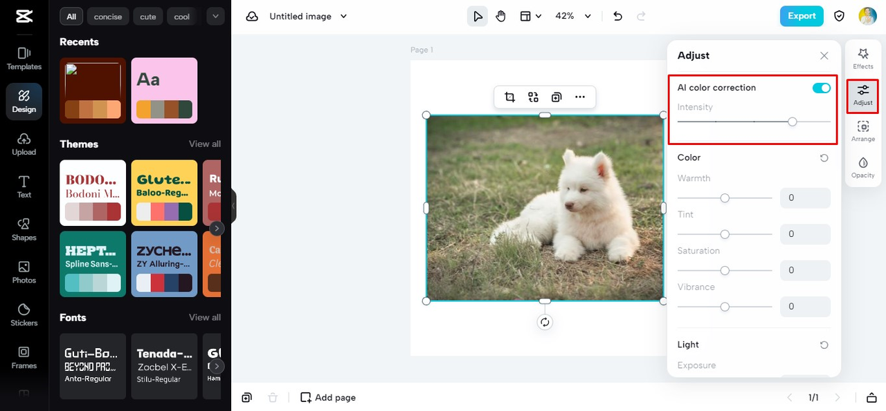 ai color correction