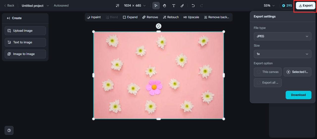 Export your design