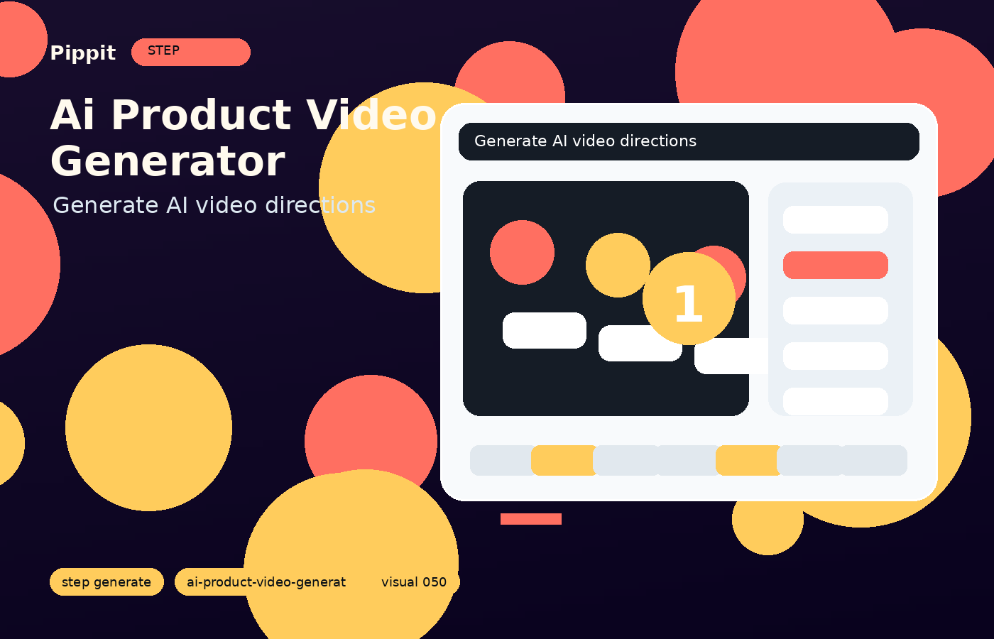 ai product video generator generation workflow in Pippit