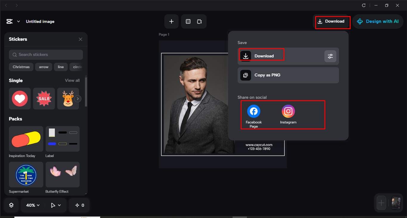 Download your project from CapCut