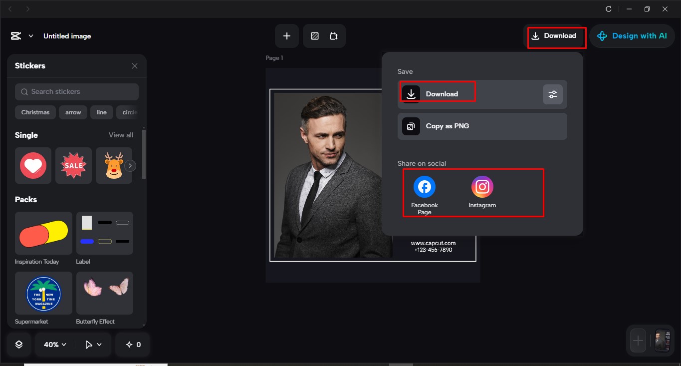 Download your project from CapCut