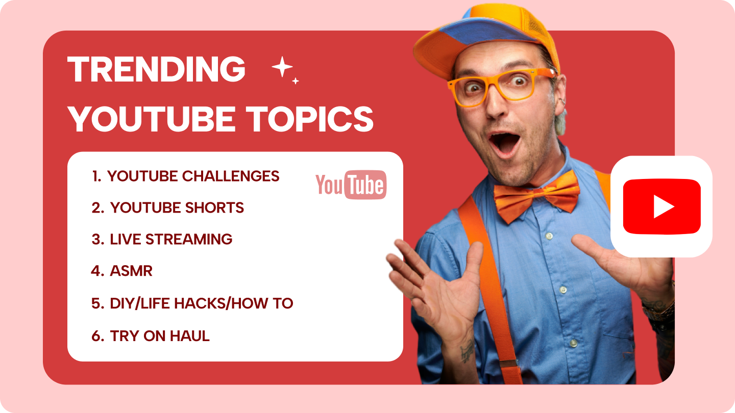 Temas de tendencia en youtube
