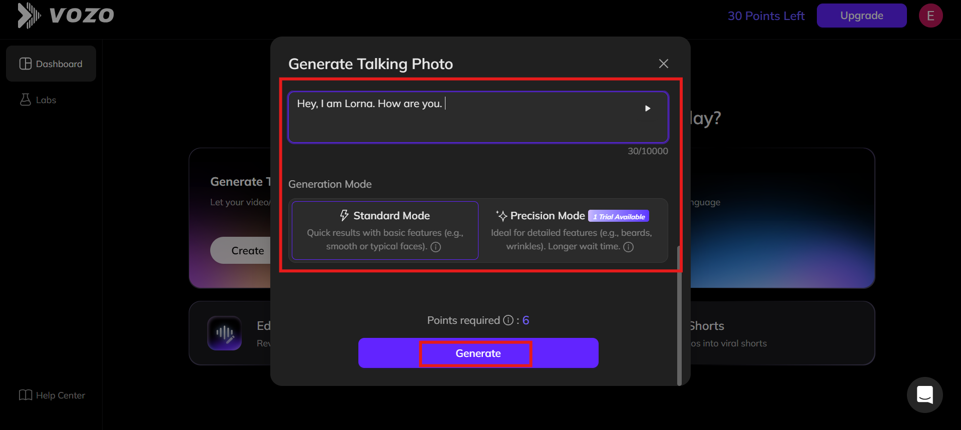 Tambahkan skrip dan hasilkan