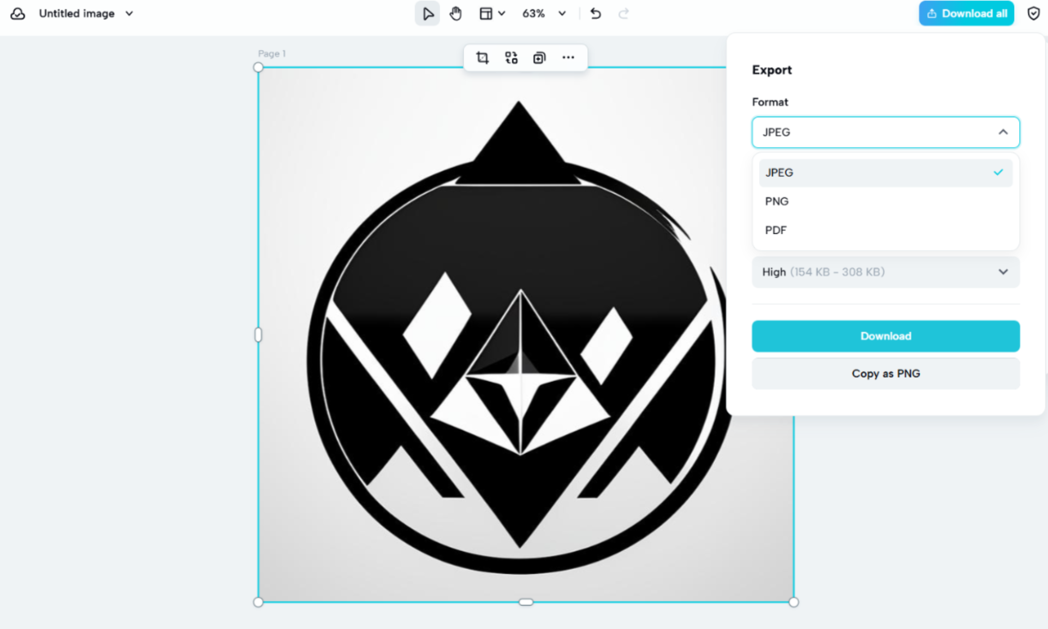 Multiple export formats