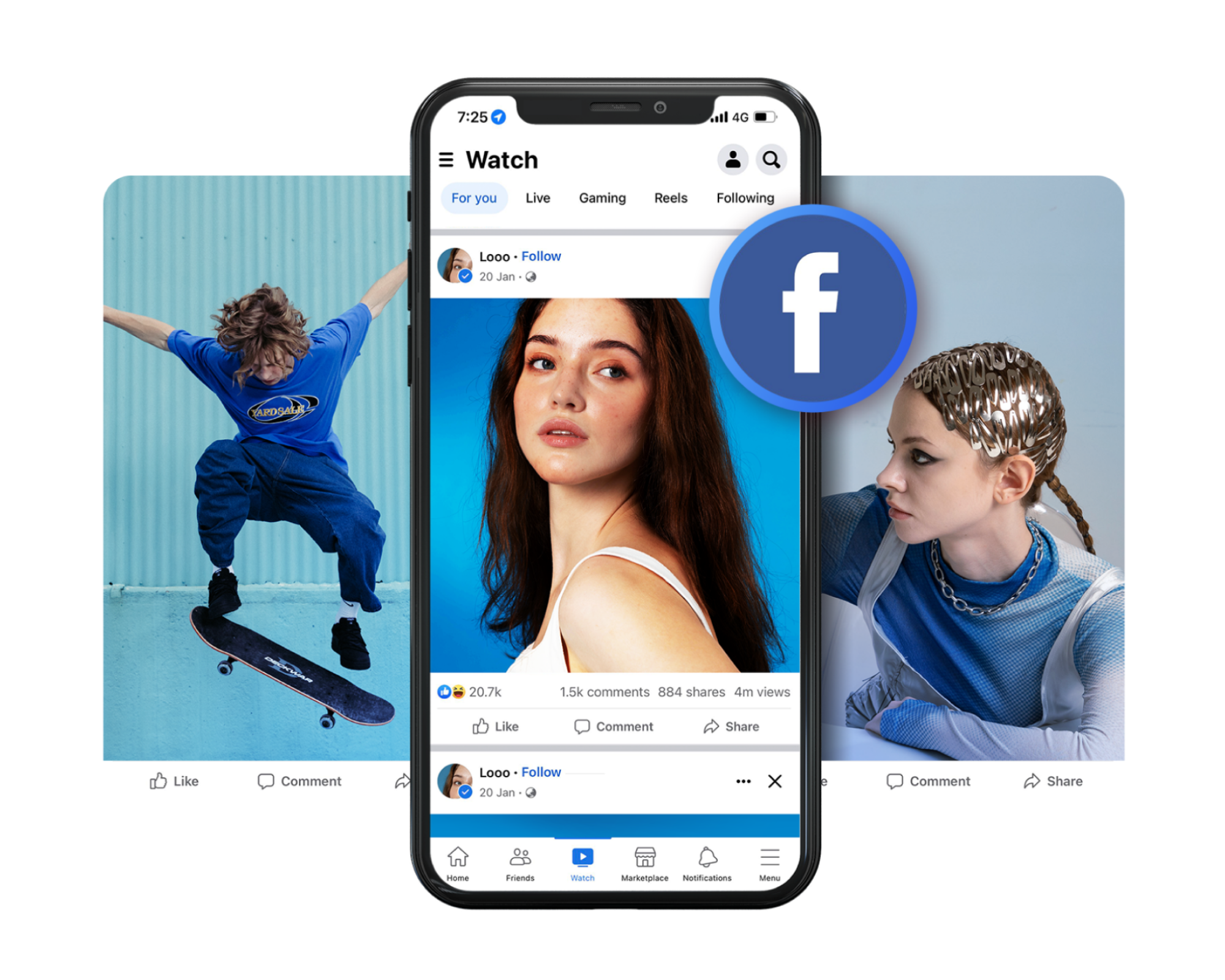 Crea rapidamente video su Facebook