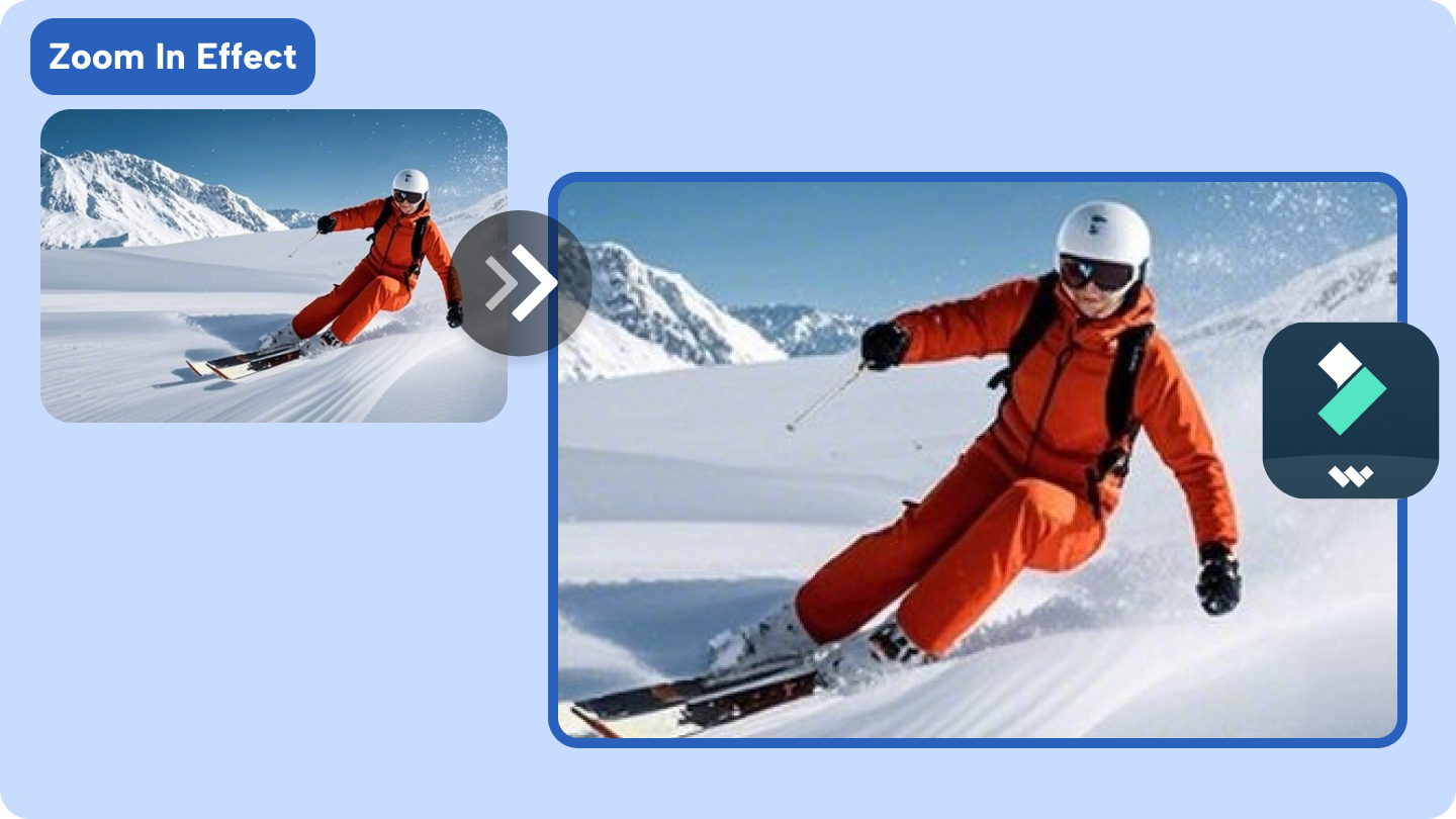 Filmora efeito de zoom